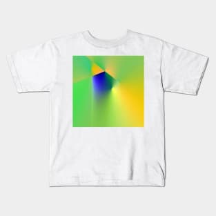 red blue green abstract texture background pattern Kids T-Shirt